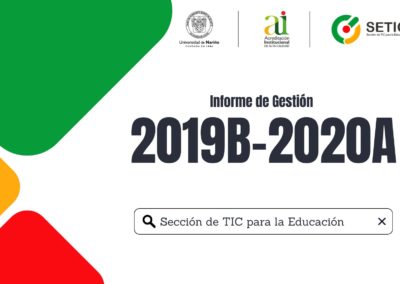 Informe de Gestión 2019B – 2020A