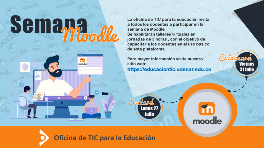 Participa en la semana de capacitación en Moodle