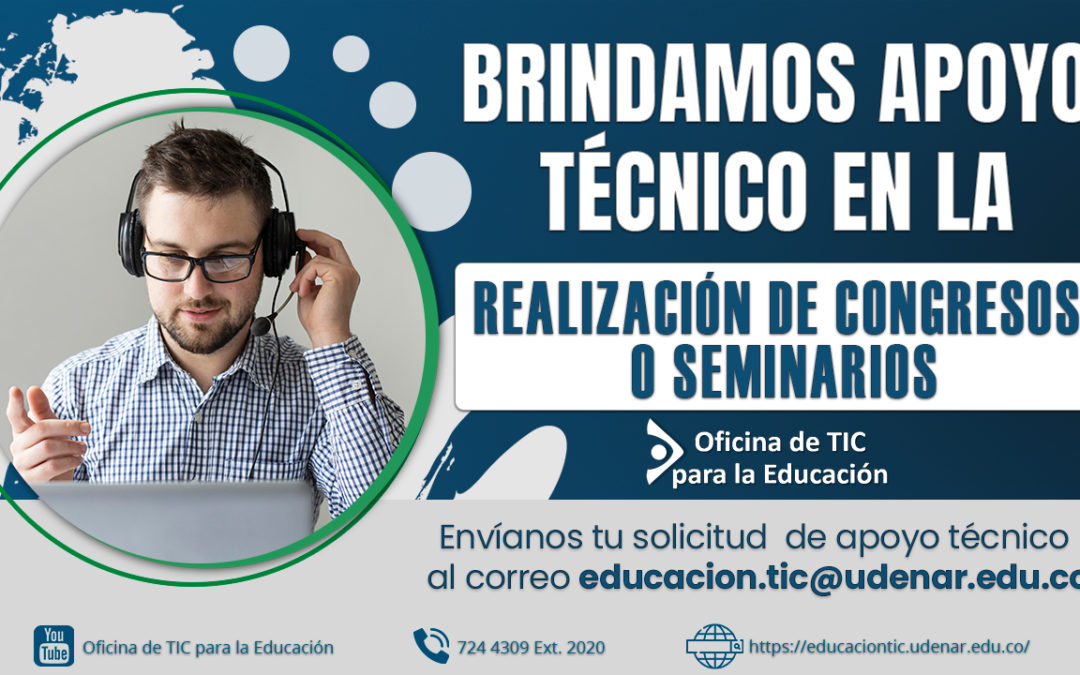 Apoyo técnico en la realización de congresos o seminarios