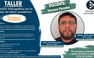 TALLER: Gestión bibliográfica con la base de datos académica Scopus.
