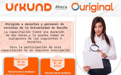 Capacitación sobre la actualización del software antiplagio Urkund, ahora Ouriginal