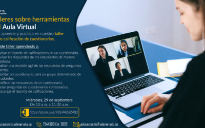 Taller sobre calificación de cuestionarios del Aula Virtual