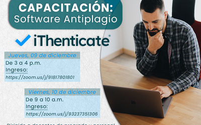 Capacitación  del nuevo software antiplagio “iThenticate” 🔍.